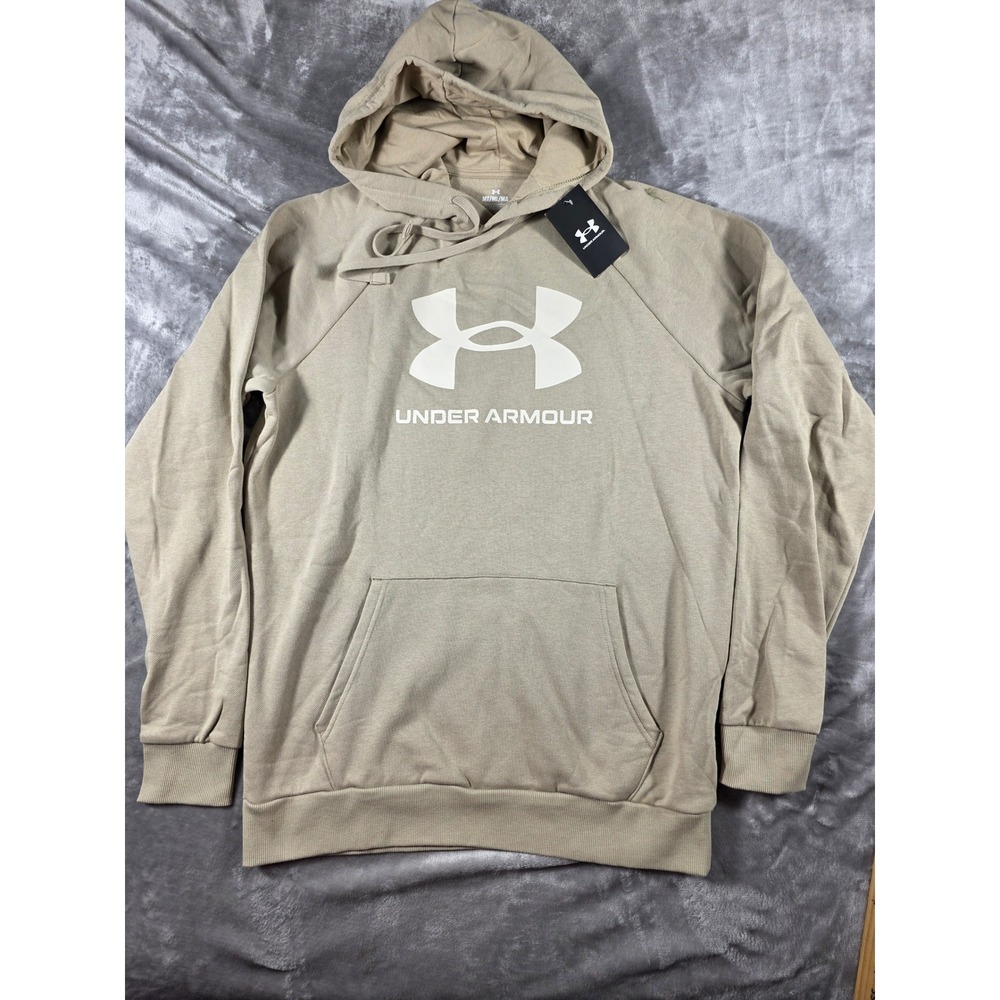 Under Armour Rival Fleece Hoodie Mens MT‎ Tall Logo Pullover Sweatshirt NEW